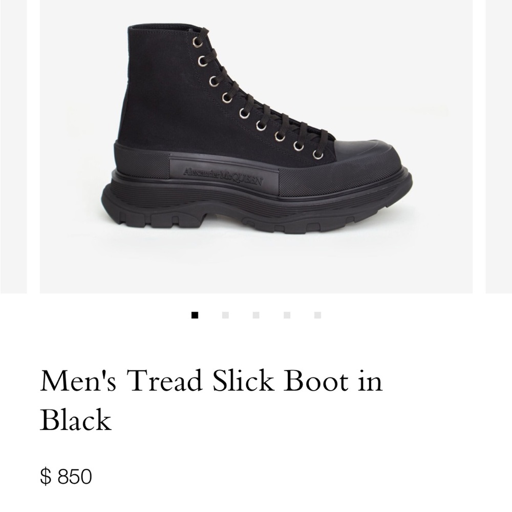 Alexander McQueen tread slick boots